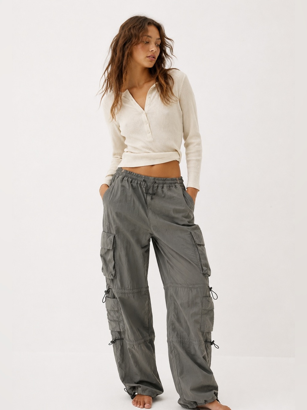 Garage Grey Cargo Pants